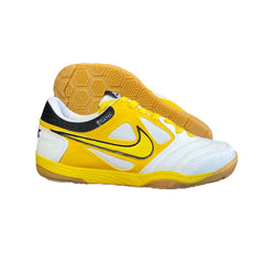 ZAPATILLA FUTSAL GATO BLANCA AMARILLA