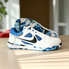 ZAPATILLA FUTSAL GATO BLANCA CHISPIADA