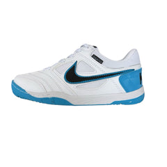 ZAPATILLA FUTSAL GATO BLANCA AZUL EXCLUSIVA