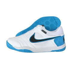 ZAPATILLA FUTSAL GATO BLANCA AZUL EXCLUSIVA